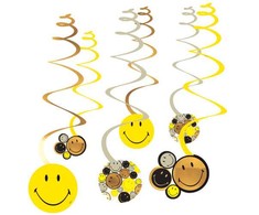 Emoji Smiley Originals juostelės dekoracijų rinkinys iš 6 dalių