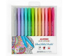 Flomasteriai ALPINO Color experience dual artist 12vnt