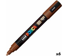 UNI Žymeklis - POSCA - PC-5M - 1.8 - 2,5 mm - 6 vienetų rinkinys - Rudas