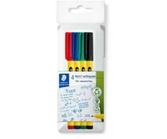 Staedtler Noris writing pen 307, Juodas, Mėlyna, Žalias, Raudona, Geltona, Recycled plastikas, Round, Vanduo-based ink, 0.6 mm