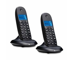 Telefonas stacionarus belaidis komplektas 2 vnt. Motorola C1002CB+ juoda