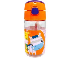 Fisher-Price gyvūnų plastikinis butelis su kabliuku 350 ml