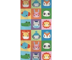 „Fisher-Price“ gyvūnų rankšluostis, paplūdimio rankšluostis 70x140 cm