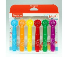 „Fisher-Price Let's Draw“ plaunami žymekliai, 6 vnt. rinkinys