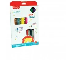 „Fisher-Price Let's Draw“ plaunami žymekliai, 12 vnt.