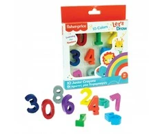 Fisher-Price Let's Draw sunumeruotų kreidelių rinkinys, 10 vnt.