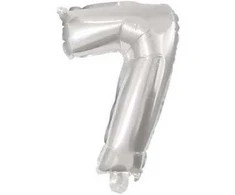 Folijos balionas „Skaičius Mini“ – skaičius 7, 33 cm