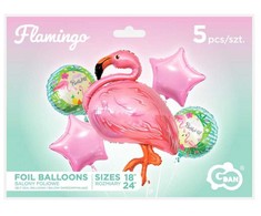 GoDan Foil balionų rinkinys Flaming 5 vnt BZ-HFLA