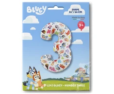 Folinis balionas „Bluey Friends“ – numeris 3, 66 cm