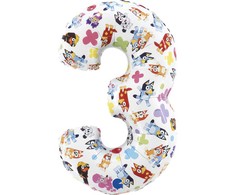 Folinis balionas „Bluey Friends“ – numeris 3, 66 cm