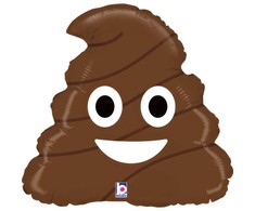 Folinis balionas „Emoji Poo“ 43 cm
