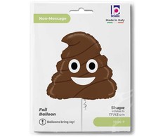 Folinis balionas „Emoji Poo“ 43 cm