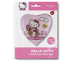 Folinis balionas „Hello Kitty“ dviračio formos, 46 cm