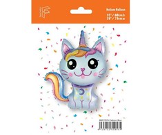 GoDan Foil Balloon 24" FX - Magic Cat (mėlyna), supakuota