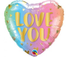 Folinis balionas „Love Ombre“, 46 cm