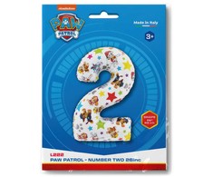 Folinis balionas „Paw Patrol“ žvaigždės numeris 2, 66 cm