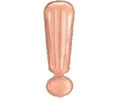 Party Deco Folijos baliono ženklas! rožinio aukso 28x86cm