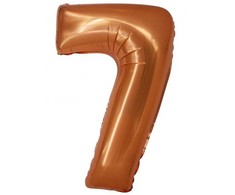 Folinis balionas „Skaičius 7“, varinis, 76 cm