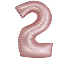 GoDan Smart folijos balionas, numeris 2, matinė rožinė, 76 cm GoDan