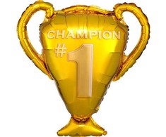 Folinis balionas „Sport Gold Trophy“, 71 cm, auksinis trofėjus