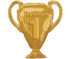 Folinis balionas „Sport Gold Trophy“, 71 cm, auksinis trofėjus