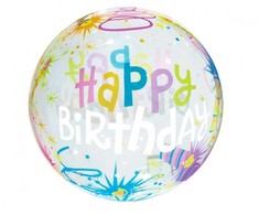 GoDan Balon kryształowy 18"HappyBirthday KR-18HS 43249