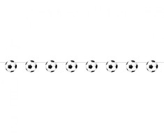 Futbolas Futbolo popierinė girlianda 200 cm