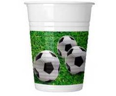 Futbolo aikštės plastikinių puodelių rinkinys, 8 vnt., 200 ml