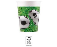 GoDan Popierius puodeliai Futbolas Šalis, 200ml 8vnt