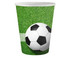 Futbolo aikštės popierinių puodelių pakuotė, 6 vnt., 200 ml