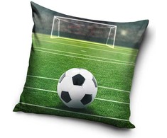 Futbolo finalinių vartų veliūrinis pagalvėlės užvalkalas, 40x40 cm