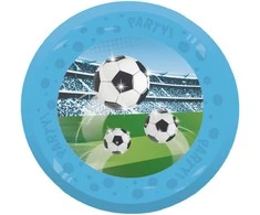Futbolo gerbėjų mikro aukščiausios kokybės plastikinės vakarienės lėkštės, 4 dalių, 21 cm