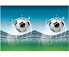 Globos Europe Bv Futbolo gerbėjų plastikinė staltiesė 120x180 cm