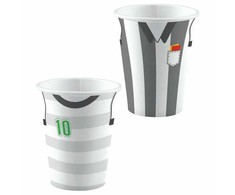 „Futbolo kamuoliuko kamuoliuko“ popieriniai puodeliai, 8 vnt., po 250 ml