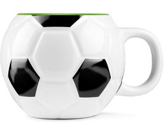 FUTBOLO puodelis (keramikinis) - žalias viduje