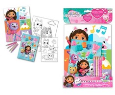 Kids Euroswan Gabby's Dollhouse spalvinimo knygelė su priedais