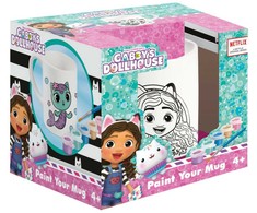Gabby's Dollhouse Cats dažomas porcelianinis puodelis, 235 ml, dovanų dėžutėje