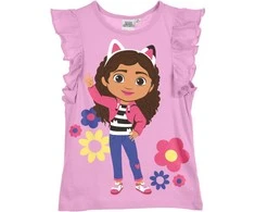 Gabby's Dollhouse Flowers vaikiški trumpi marškinėliai, 4 metai / 104 cm