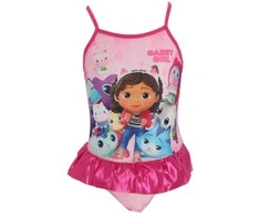 Gabby's Dollhouse Mates vaikiškas maudymosi kostiumėlis, plaukimui, 2-6 metų