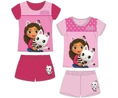 Gabby's Dollhouse Pandy Paws vaikiška trumpa pižama 2-6 metų vaikams