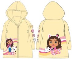Gabby's Dollhouse širdelės formos geltonas lietpaltis 98-128 cm