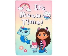 Gabby's Dollhouse vilnos antklodė „Meow Time“ 100x150cm