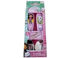 Gabby's Dollhouse Wonderland metalinis ergonomiškas stalo įrankių rinkinys - 2 dalys