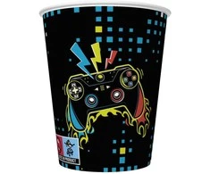 „Gamer Play Pad“ popieriniai puodeliai, 8 vnt. pakuotėje, 250 ml