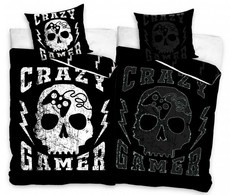 „Gamer“ tamsoje šviečiantis patalynės komplektas 140–200 cm, 70 x 90 cm