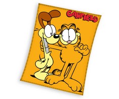 Garfield Lazy Days koralų spalvos vilnos antklodė 150x200cm
