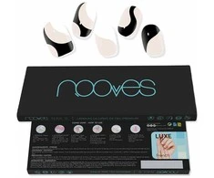 Nooves Premium Glam Baltas Cow Gel Foils 20 U