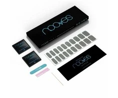 Nooves Láminas De Uñas De Gel Dazzling Diva Premium Glam Glitter Gris 20 U