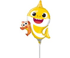 AMSCAN Baby Shark a30 mini formos folijos balionas laisvas 4076302
