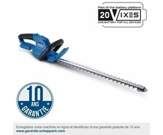 Akumuliatorinės gyvatvorių žirklės Scheppach C-HT570-X, 20V, be akumuliatoriaus ir kroviklio